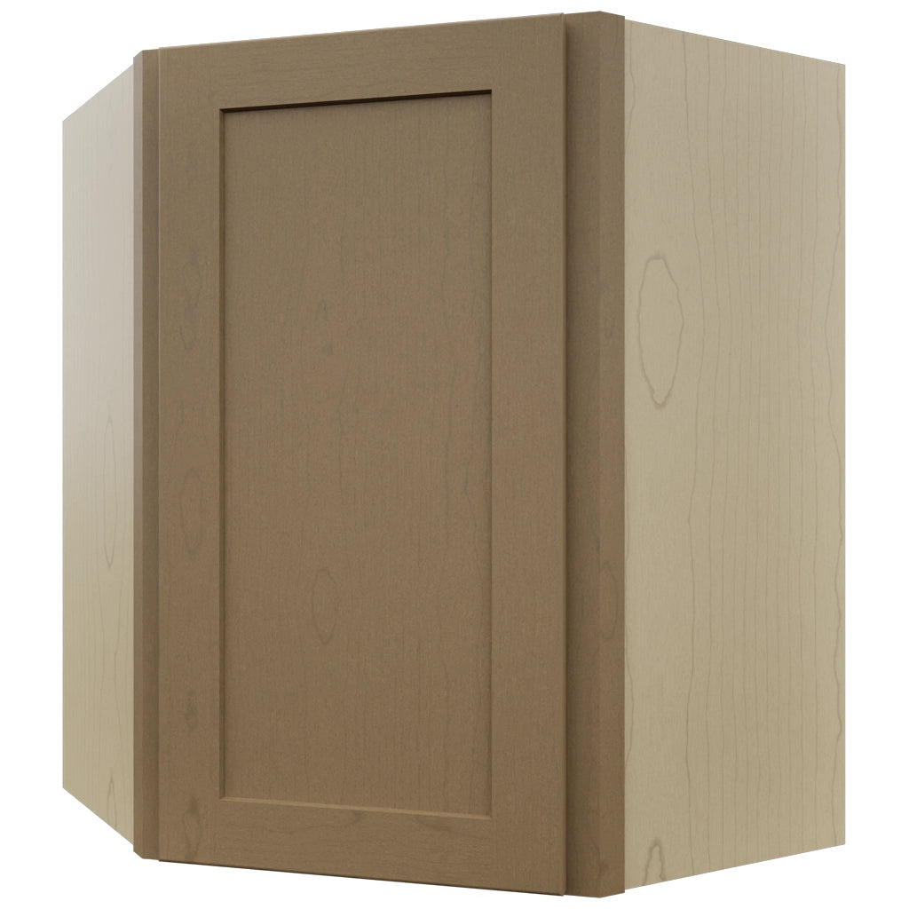 Fabuwood Galaxy Truffle WDC2430 Wall Corner Diagonal Cabinet, Front View