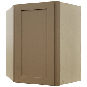 Fabuwood Galaxy Truffle WDC2430 Wall Corner Diagonal Cabinet, Front View
