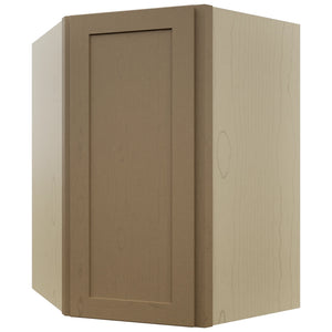 Fabuwood Galaxy Truffle WDC2736 Wall Corner Diagonal Cabinet, Front View