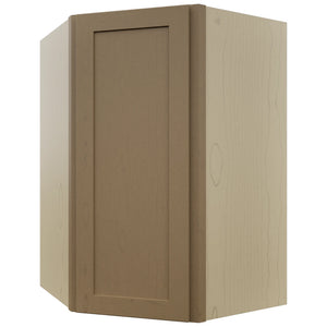 Fabuwood Galaxy Truffle WDC2739 Wall Corner Diagonal Cabinet, Front View
