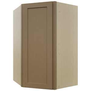 Fabuwood Galaxy Truffle WDC2742 Wall Corner Diagonal Cabinet, Front View