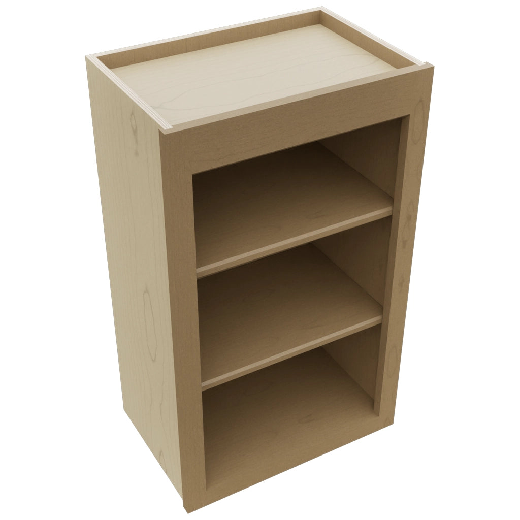 Fabuwood Galaxy Truffle WOS1830 Wall Open Shelf, Top View
