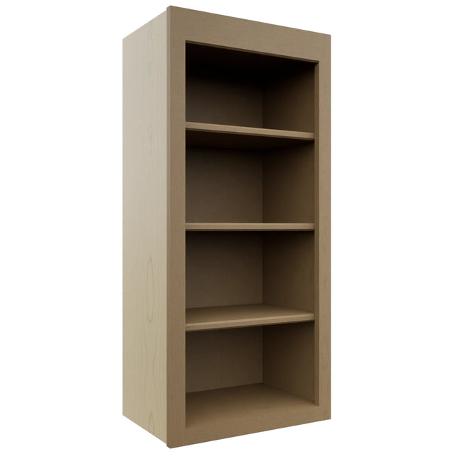 Fabuwood Galaxy Truffle WOS1839 Wall Open Shelf, Front View