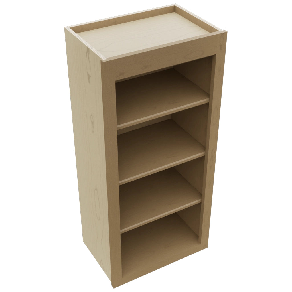 Fabuwood Galaxy Truffle WOS1839 Wall Open Shelf, Top View