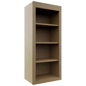 Fabuwood Galaxy Truffle WOS1842 Wall Open Shelf, Front View