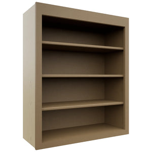 Fabuwood Galaxy Truffle WOS3036 Wall Open Shelf, Front View