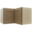 Fabuwood Galaxy Truffle WPC2415 Wall Corner Pie Cabinet, Front View