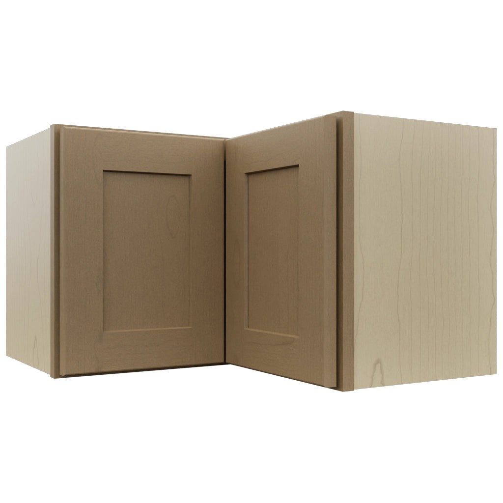 Fabuwood Galaxy Truffle WPC2415 Wall Corner Pie Cabinet, Front View