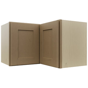 Fabuwood Galaxy Truffle WPC2415 Wall Corner Pie Cabinet, Front View