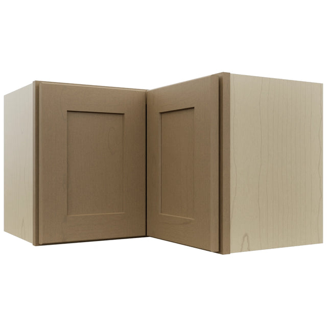 Fabuwood Galaxy Truffle WPC2415 Wall Corner Pie Cabinet, Front View