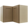 Fabuwood Galaxy Truffle WPC2418 Wall Corner Pie Cabinet, Front View