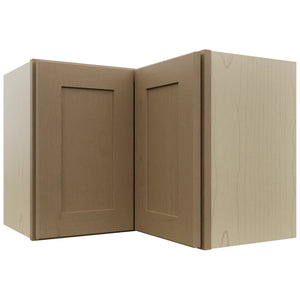 Fabuwood Galaxy Truffle WPC2418 Wall Corner Pie Cabinet, Front View