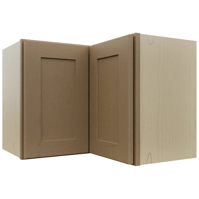 Fabuwood Galaxy Truffle WPC2418 Wall Corner Pie Cabinet, Front View