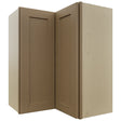 Fabuwood Galaxy Truffle WPC2430 Wall Corner Pie Cabinet, Front View