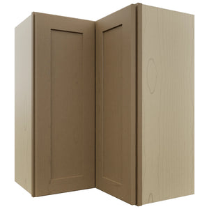 Fabuwood Galaxy Truffle WPC2430 Wall Corner Pie Cabinet, Front View