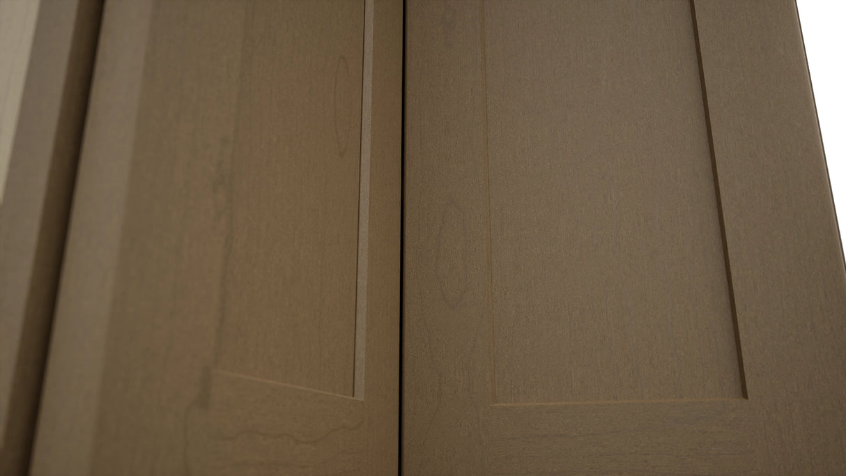 Fabuwood Galaxy Truffle WPC2436 Wall Corner Pie Cabinet, Detail View