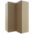 Fabuwood Galaxy Truffle WPC2439 Wall Corner Pie Cabinet, Front View