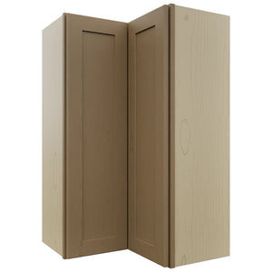Fabuwood Galaxy Truffle WPC2439 Wall Corner Pie Cabinet, Front View