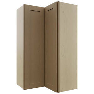 Fabuwood Galaxy Truffle WPC2442 Wall Corner Pie Cabinet, Front View