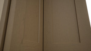 Fabuwood Galaxy Truffle WPC2442 Wall Corner Pie Cabinet, Detail View