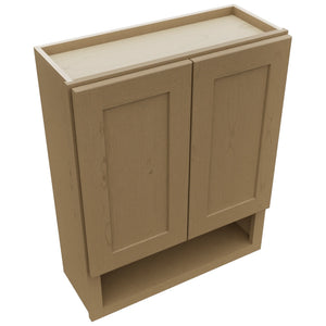Fabuwood Galaxy Truffle WVS2430 Vanity Wall Storage, Top View