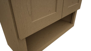 Fabuwood Galaxy Truffle WVS2430 Vanity Wall Storage, Detail View