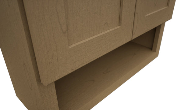 Fabuwood Galaxy Truffle WVS2430 Vanity Wall Storage, Detail View