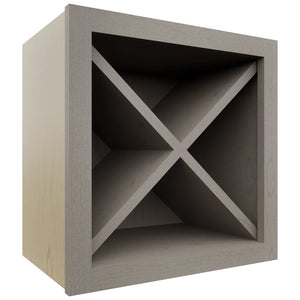 Fabuwood Horizon WR18X18 Wall Wine Rack, Front View