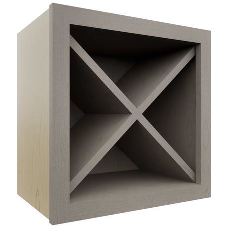 Fabuwood Horizon WR18X18 Wall Wine Rack, Front View