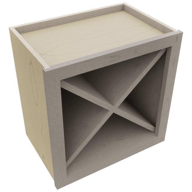 Fabuwood Horizon WR18X18 Wall Wine Rack, Top View