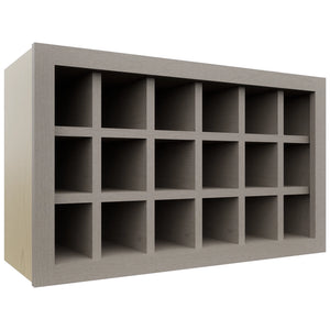 Fabuwood Horizon WR3018 Wall Wine Rack, Front View