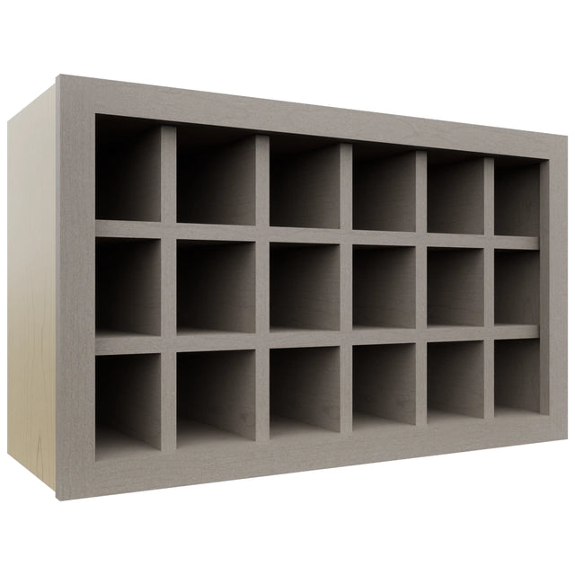 Fabuwood Horizon WR3018 Wall Wine Rack, Front View