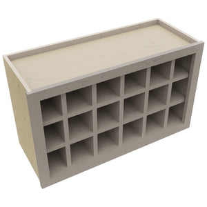 Fabuwood Horizon WR3018 Wall Wine Rack, Top View