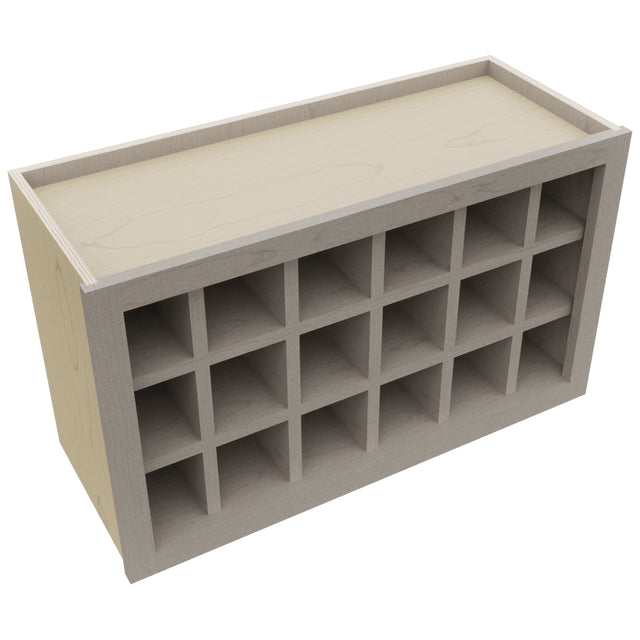 Fabuwood Horizon WR3018 Wall Wine Rack, Top View