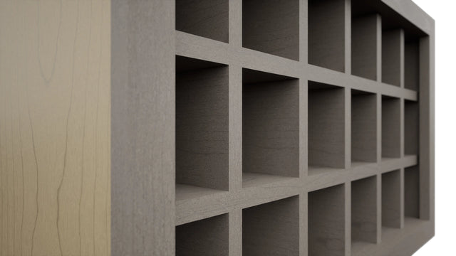 Fabuwood Horizon WR3018 Wall Wine Rack, Detail View