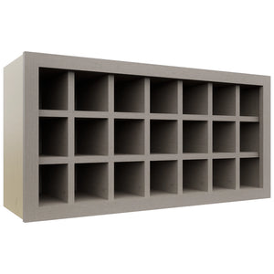 Fabuwood Horizon WR3618 Wall Wine Rack, Front View