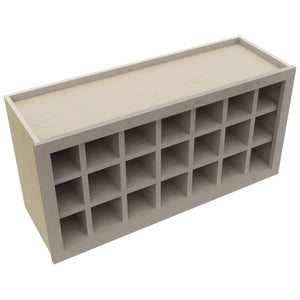 Fabuwood Horizon WR3618 Wall Wine Rack, Top View