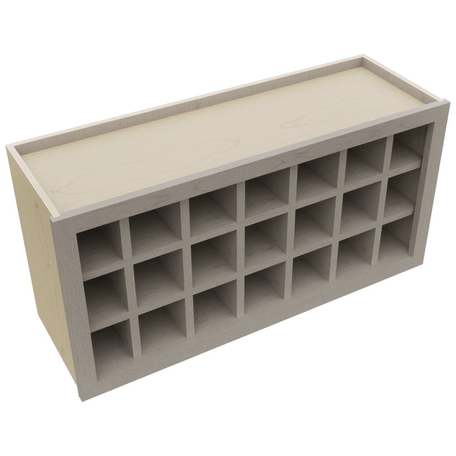 Fabuwood Horizon WR3618 Wall Wine Rack, Top View