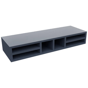 Fabuwood Indigo WO366 Wall Organizer Rack, Front View