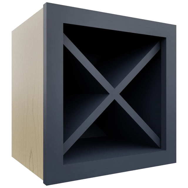 Fabuwood Indigo WR15X15 Wall Wine Rack, Front View