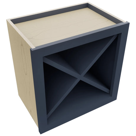 Fabuwood Indigo WR18X18 Wall Wine Rack, Top View