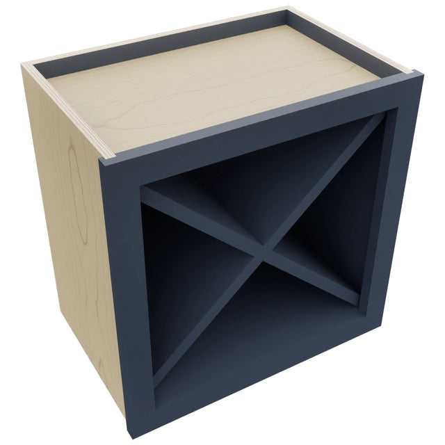 Fabuwood Indigo WR18X18 Wall Wine Rack, Top View