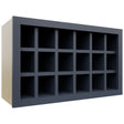Fabuwood Indigo WR3018 Wall Wine Rack, Front View