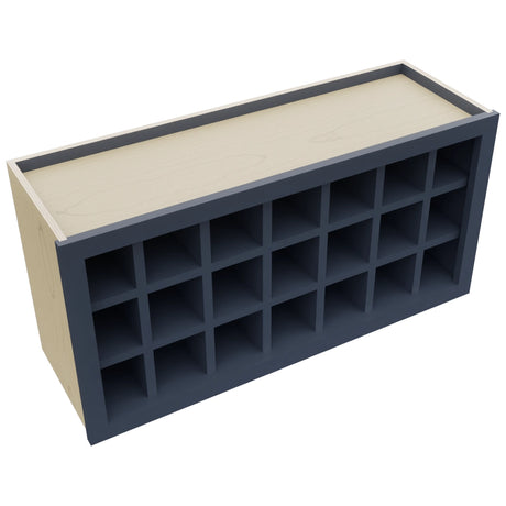 Fabuwood Indigo WR3618 Wall Wine Rack, Top View