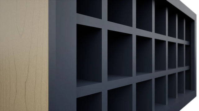 Fabuwood Indigo WR3618 Wall Wine Rack, Detail View