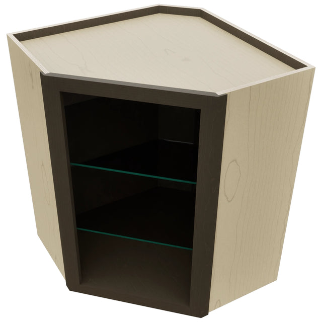 Fabuwood Kona NDWDC2430 Wall Corner Diagonal No Door Cabinet, Top View
