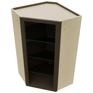 Fabuwood Kona NDWDC2442 Wall Corner Diagonal No Door Cabinet, Top View