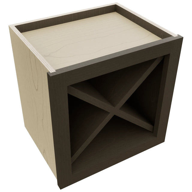 Fabuwood Kona WR15X15 Wall Wine Rack, Top View