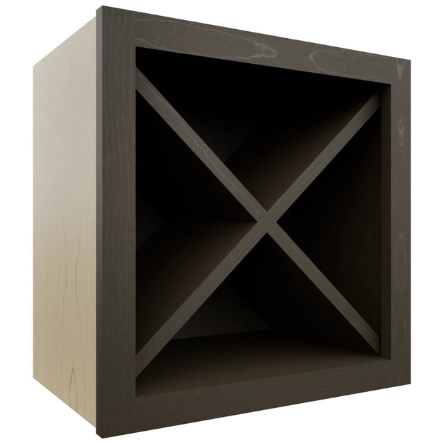 Fabuwood Kona WR18X18 Wall Wine Rack, Front View