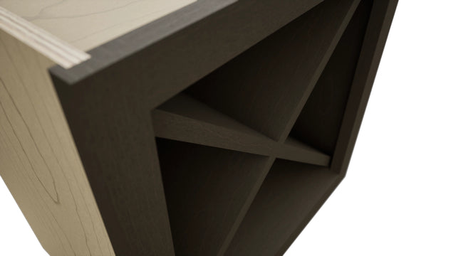 Fabuwood Kona WR18X18 Wall Wine Rack, Detail View